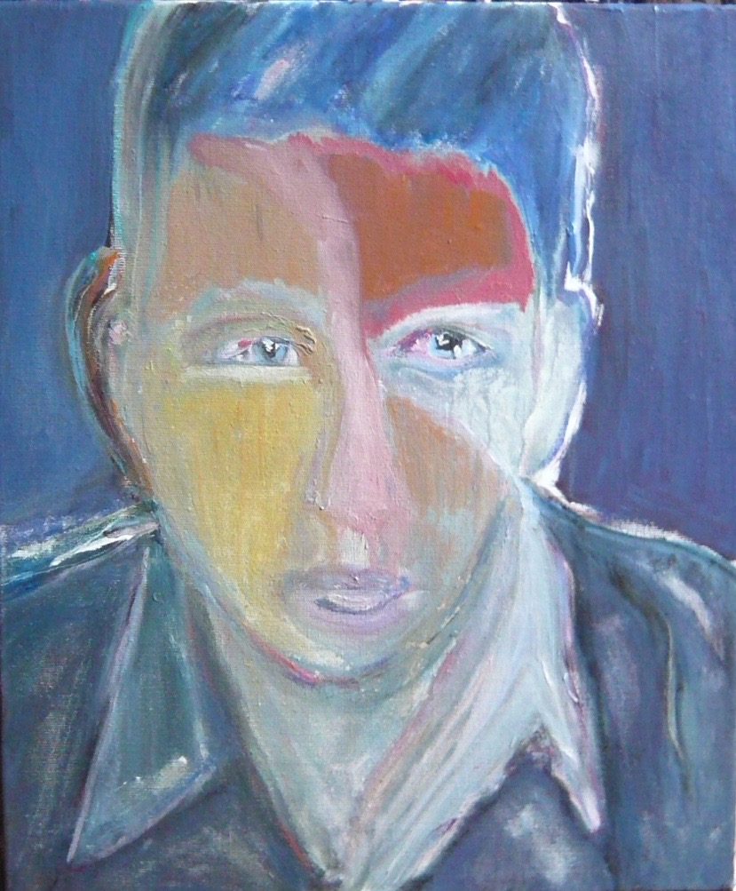 Boris Ryji (acrylique sur toile, 55x46, 2021)