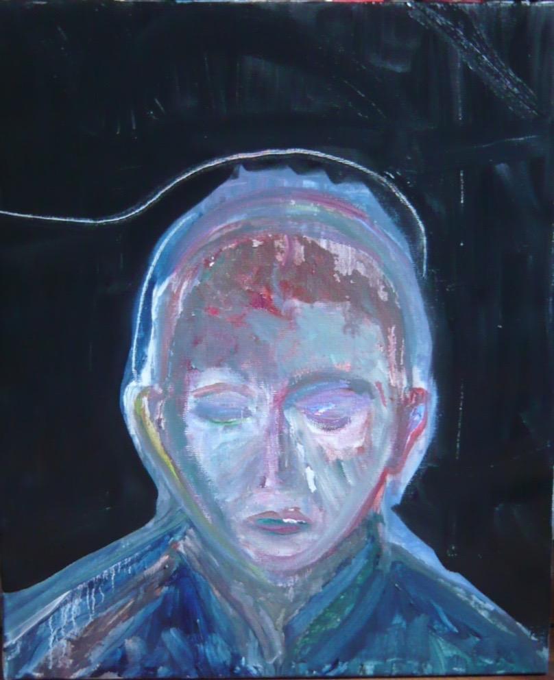 Boris Ryji (acrylique sur toile, 55x46, 2021)